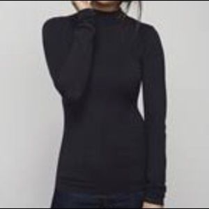 🧿Navy Mock Neck Sweater - Tall size